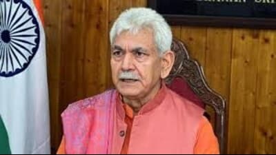 Jammu and Kashmir lieutenant governor Manoj Sinha. (File)