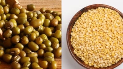 Whole Moong vs Yellow Moong Dal (Freepik) Whole Moong vs Yellow Moong Dal (Freepik)