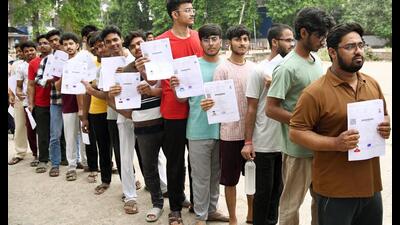 National entrance exams carry enormous burdens of aspiration. As exams that select the country’s future doctors, NEET is key to shaping India’s future. (Santosh Kumar/HT Photo) National entrance exams carry enormous burdens of aspiration. As exams that select the country’s future doctors, NEET is key to shaping India’s future. (Santosh Kumar/HT Photo)