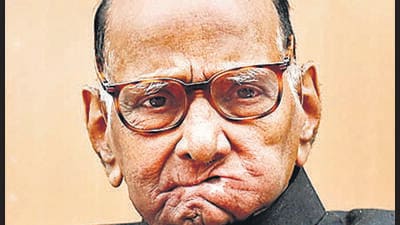 New Delhi, India - Feb. 7, 2024: Sharad Pawar, President of Nationalist Congress Party seen during the Nationalist Student Congress at Party Headquarters on KK Birla Lane in New Delhi, India, on Wednesday, February 7, 2024. (Photo by Sanchit Khanna/ Hindustan Times) (Hindustan Times)