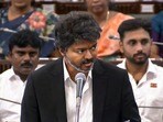 తమిళనాడు అసెంబ్లీలో సీఎం విజయ్..(@tamilnaduassembly)