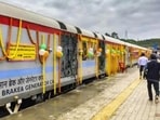 Prime Minister Narendra Modi inaugurated the state’s first railway line — the Bairabi–Sairang route. (X/RailMinIndia)