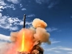 In this image made from video provided by Russian Defense Ministry Press Service on Tuesday, May 12, 2026, Russia's new Sarmat intercontinental ballistic missile is test launched at an unspecified location in Russia.