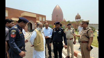 The memorial built on 22 acres of land is poised to become one of India’s major historical landmarks and is set to be inaugurated by Prime Minister Narendra Modi. (HT Photo)