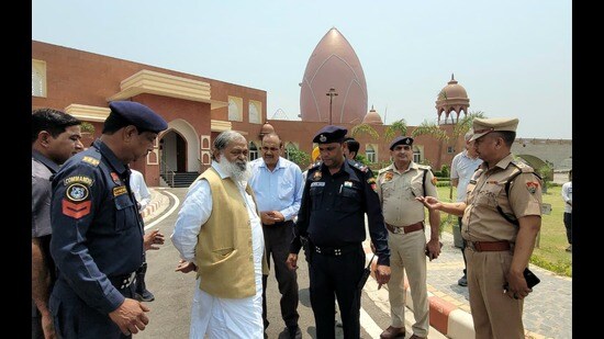 The memorial built on 22 acres of land is poised to become one of India’s major historical landmarks and is set to be inaugurated by Prime Minister Narendra Modi. (HT Photo)