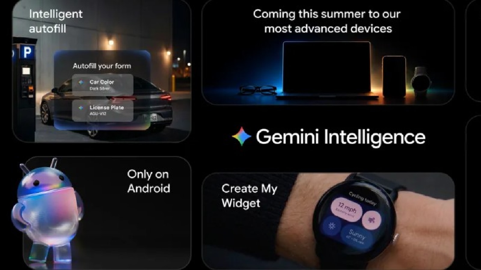 Gemini Intelligence is a smarter version of Gemini. (Google) Gemini Intelligence is a smarter version of Gemini. (Google)