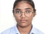 Deepika, a student of Adarsh Senior Secondary School in Miran, Bhiwani, topped the Haryana Board Class 10 examinations with a near-perfect score of 499 out of 500 on Thursday. (HT file photo)