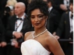 Rida Tharana debuted on the Cannes red carpet in a custom gown by Nikhil Gajare. (Instagram/ rida.tharanaa)