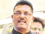 Mumbai, India - February 20, 2023: BSS (Shinde faction) MLAs Sanjay Shirsat, Pratap Sarnaik and Sada Sarvankar speak to the media after taking control of Shiv Sena’s party office, at Vidhan Bhavan, in Mumbai, India, on Monday, February 20, 2023. (Photo by Bhushan Koyande/HT Photo) (HT PHOTO) Mumbai, India - February 20, 2023: BSS (Shinde faction) MLAs Sanjay Shirsat, Pratap Sarnaik and Sada Sarvankar speak to the media after taking control of Shiv Sena’s party office, at Vidhan Bhavan, in Mumbai, India, on Monday, February 20, 2023. (Photo by Bhushan Koyande/HT Photo) (HT PHOTO)