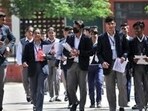 Out of 4,933 boys, 4,169 passed, whereas 4,819 out of 5,322 girls cleared the examination. (HT File)