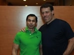Prateek Yadav with motivational speaker Tony Robbins. (FILE PHOTO)