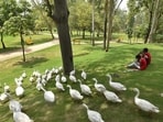 The  <span class='webrupee'>₹</span>20 entry fee at Vaishnavi Park, DDA Green Sector 16-D, Amrut Biodiversity Park, Lala Hardayal Park and Smriti Van will also not be charged till 10am. (Raj K Raj/HT Archive)