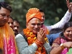 The saffron party’s victory in Sonepat municipal corporation is also a setback to the Congress as BJP’s mayoral candidate Rajiv Jain has defeated Congress’ Kamal Dewan by a margin of 23,247 votes. (Manoj Dhaka/HT)