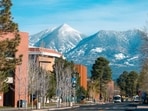 A view of the NAU campus amid the ongoing bomb threat.