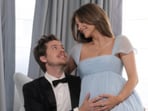 Barbara Palvin debuted her baby bump at Cannes. 