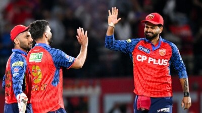 For PBKS, Azmatullah Omarzai took two wickets. (ANI Pic Service) For PBKS, Azmatullah Omarzai took two wickets. (ANI Pic Service)