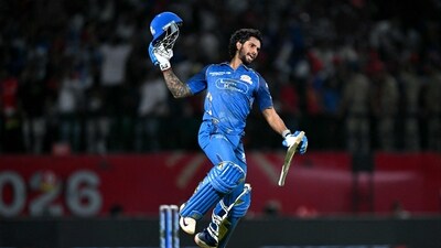 Mumbai Indians defeated Punjab Kings by six wickets in Dharamshala on Thursday. (AFP) Mumbai Indians defeated Punjab Kings by six wickets in Dharamshala on Thursday. (AFP)