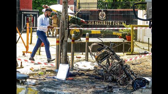 In a breakthrough in the investigation into the improvised explosive device (IED) blast outside the Border Security Force (BSF) Punjab Frontier headquarters in Jalandhar earlier this month, the Jalandhar commissionerate police, in coordination with central agencies and the Delhi Police special cell, arrested two key accused allegedly involved in the conspiracy.