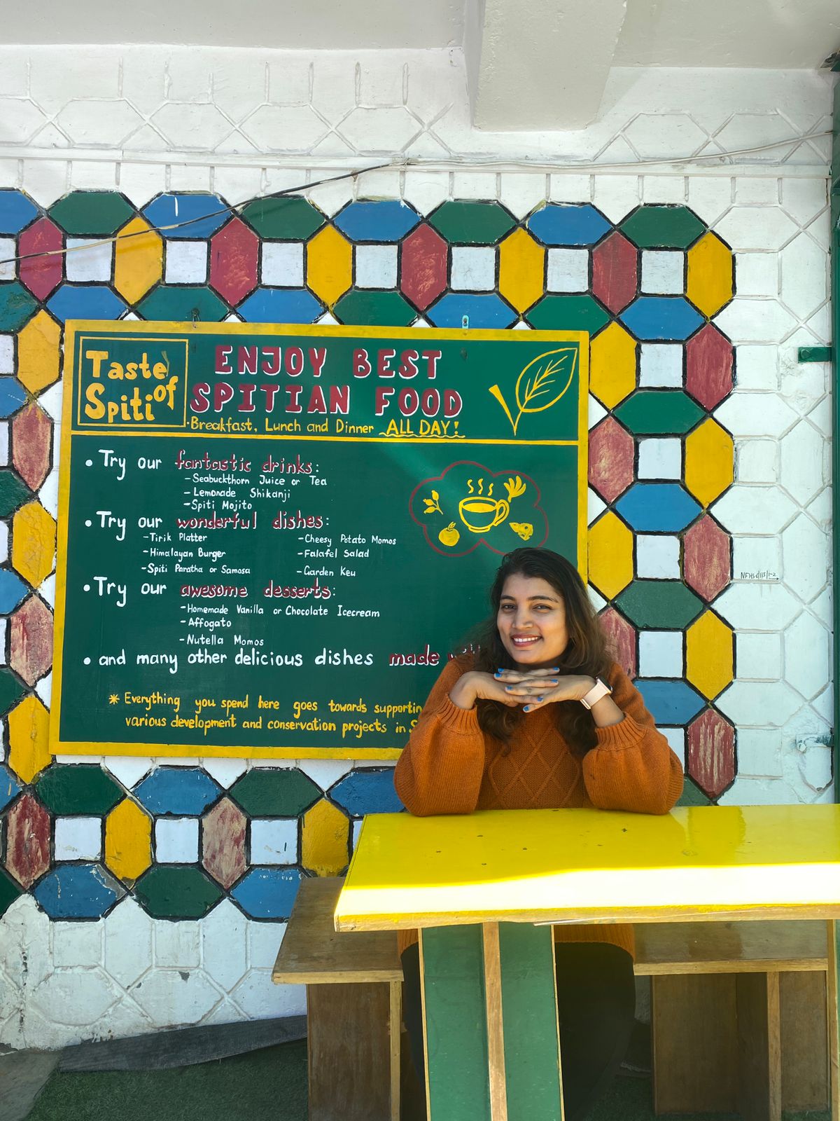 Apeksha Jain funds her travel through part-time jobs and by selling her artwork. Apeksha Jain funds her travel through part-time jobs and by selling her artwork.