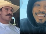 GoFundMe campaign organized for Joshua Fox (R) presents him as the victim injured in the courthouse shooting. 