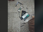 The image of a smashed laptop was shared on Reddit. 