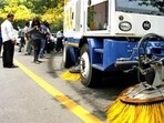 Officials said the new system has been designed according to road width and specific sanitation needs of different areas. (HT Archive)