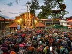 The Sabarimala temple in Kerala.