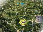 Plans accessed by HT suggest that the site will have walking trails, cycle tracks, elevated pathways, and dedicated bird habitats, making it a multifunctional green space. (HT Photo)