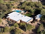 An aerial view shows the home of Nancy Guthrie, the missing mother of "Today" show host Savannah Guthrie.