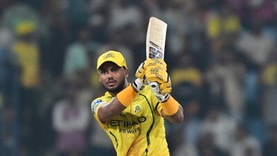 Kartik Sharma smacked 71 runs off42 balls. 