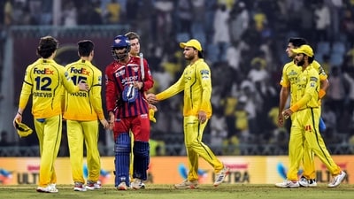  Lucknow Super Giants defeated by Chennai Super Kings by seven wickets on Friday. (ANI Pic Service) Lucknow Super Giants defeated by Chennai Super Kings by seven wickets on Friday. (ANI Pic Service)