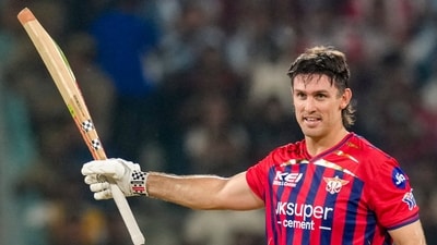 Mitchell Marsh slammed 90 runs off 38 balls. (PTI) Mitchell Marsh slammed 90 runs off 38 balls. (PTI)