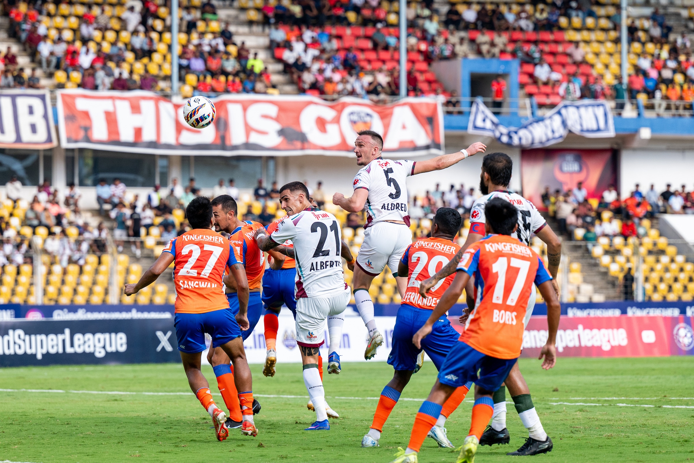 Mohun Bagan Super Giant have not scored from a corner-kick in ISL 12. Last season, they scored eight by December. (AIFF) Mohun Bagan Super Giant have not scored from a corner-kick in ISL 12. Last season, they scored eight by December. (AIFF)