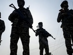 Jammu: Security personnel stand guard on the anniversary of 'Operation Sindoor', in Jammu on May 7 (PTI)
