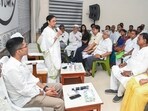 Former West Bengal CM and TMC chief Mamata Banerjee speaks during a meeting with the party's contesting candidates at Kalighat, in Kolkata on Friday. 
