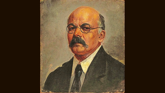 Self Portrait of a Painter by MV Dhurandhar (Wikimedia Commons)