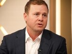 Spencer Pratt speaks during an appearance on "Fox & Friends" at Fox News headquarters.