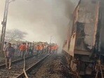 రాజధాని ఎక్స్​ప్రెస్​లో అగ్నిప్రమాదం..