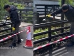 An Indian man in the UK praised Volunteer Day culture after painting zoo railings with colleagues.