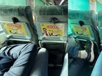 A Gurgaon man called out a co passenger in Shatabdi for invading his personal space during the journey.