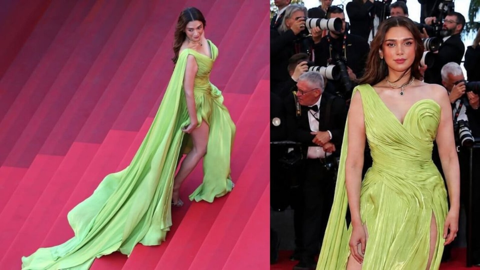 aditi rao hydari green dress That silhouette in that dreamy green gown is pure perfection Aditi Rao Hydari literally slayed every second of her Cannes 2026 appearance. , #aditiraohydari #cannes #fashion #ds0z