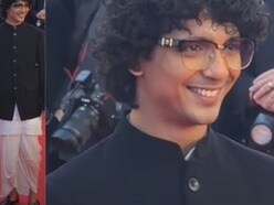 ধুতি, কাঁথার কাজ করা পাঞ্জাবিতে বাঙালিবাবু সেজে কানের রেড কার্পেটে 'লাফটারসেন'!