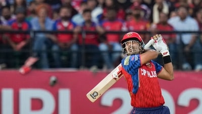 Shashank Singh top-scored for the hosts in Dharamshala, registering 56 off 27 balls. (PTI)