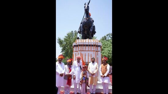 Saini said that Maharana Pratap was a great warrior that merely taking his name fills every heart with a wave of patriotism (HT Photo)