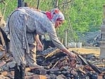 Fire officials said no casualties were reported, while the exact cause of the blaze is yet to be ascertained. (HT Photo)
