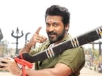 Karuppu worldwide box office collection day 3: Suriya in a still from the film.