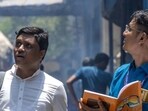 iiMumbai, India - May 16, 2026: In areas such as Ramabai Ambedkar Nagar ward, teachers appointed for the census duty are doing recce of their assigned locations on day 1 of census in city along with Asha workers in Mumbai, India, on Saturday, May 16, 2026. (Photo by Satish Bate/ Hindustan Times) (Hindustan Times)