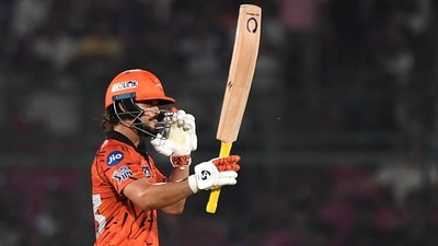 Ishan Kishan's 47-ball 70 was key, and he also smacked seven fours and three sixes. (REUTERS)