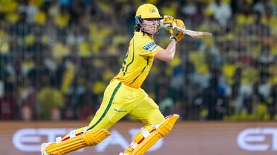 Dewald Brevis registered 44 off 27 balls. (PTI)