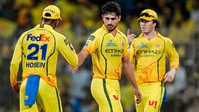 For CSK, Mukesh Choudhary took two wickets. (PTI)